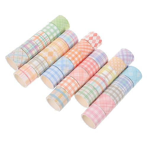 Gogogmee 30Rollen Washi Tape DIY Bastelbänder für Scrapbooking Dekoratives Klebeband für Projekte Handreißbar und Wiederverwendbar für Journaling von Gogogmee