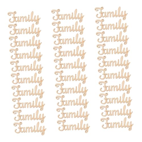 Gogogmee 30Stücke Familienwörter Holzdekoration Teiliges Handgefertigte Hängende Wohnkultur mit Natürlichen Holzscheiben für DIY Projekte und Feiern Gogogmee 30Stücke Familienwörter Holzdekoration Teiliges Handgefertigte Hängende Wohnkultur mit Natürlichen Holzscheiben für DIY Projekte und Feiern von Gogogmee