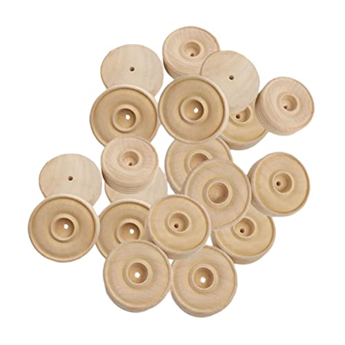 Gogogmee 30Stücke Kleine Runde Holzräder für DIY Bastelprojekte Handgemachte Spielzeugräder Zubehör für Langlebig und Sicher für Kreative Aktivitäten Gogogmee 30Stücke Kleine Runde Holzräder für DIY Bastelprojekte Handgemachte Spielzeugräder Zubehör für Langlebig und Sicher für Kreative Aktivitäten von Gogogmee