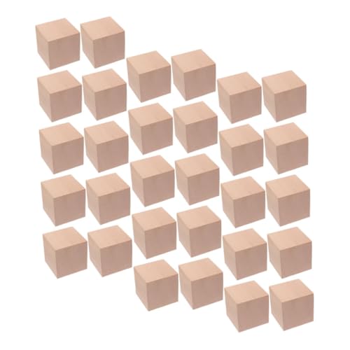 Gogogmee 30Stücke Unlackierte Holzwürfel für DIY Projekte und Mathe Lernspiele Natürliche Holzklötze für Bastelideen und Puzzlegestaltung Gogogmee 30Stücke Unlackierte Holzwürfel für DIY Projekte und Mathe Lernspiele Natürliche Holzklötze für Bastelideen und Puzzlegestaltung von Gogogmee
