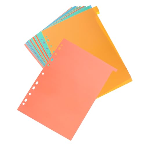 Gogogmee 31 Blatt Teiliges Register Trennblätter aus Stabilem Kunststoff Langlebige Vielseitige Ringbuch teiler für Dokumenten organizer Schulhefte Notizbücher und Präsentationen Leicht von Gogogmee