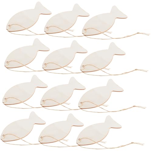 Gogogmee 32 Stück Teiliges Holzfische Unvollendete Holzscheiben zum Bemalen Robuste Holz Dekorationen für DIY Bastelprojekte Natürliche Fischformen als Tischdeko und Geschenkanhänger Gogogmee 32 Stück Teiliges Holzfische Unvollendete Holzscheiben zum Bemalen Robuste Holz Dekorationen für DIY Bastelprojekte Natürliche Fischformen als Tischdeko und Geschenkanhänger von Gogogmee
