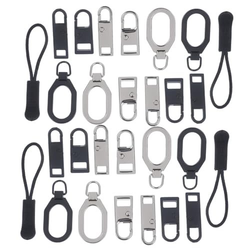 Gogogmee 32 Stück Teiliges Zipper Reparatur Zipperköpfe für Mantel Rucksack Koffer Ersatz Zubehör Robuste Langlebige Reißverschluss Reparatur für Jacken und Taschen von Gogogmee