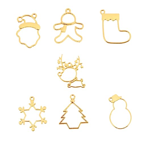 Gogogmee 35 Stück Teiliges DIY Schmuckherstellungsset mit Langlebigen Zinklegierungsformen Weihnachtsmotive Wie Weihnachtsmann Schneeflocke Rentier Strumpf Schneemann Lebkuchenmann Gogogmee 35 Stück Teiliges DIY Schmuckherstellungsset mit Langlebigen Zinklegierungsformen Weihnachtsmotive Wie Weihnachtsmann Schneeflocke Rentier Strumpf Schneemann Lebkuchenmann von Gogogmee