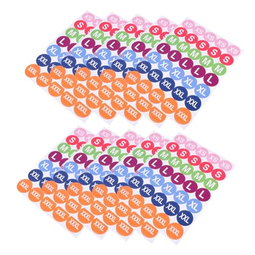 Gogogmee 350 Stück Farbige Runde Größenaufkleber für Kleidung Selbstklebende Klebeetiketten Sichtbare Namensschilder für T Shirts und Oberbekleidung im Einzelhandel Gogogmee 350 Stück Farbige Runde Größenaufkleber für Kleidung Selbstklebende Klebeetiketten Sichtbare Namensschilder für T Shirts und Oberbekleidung im Einzelhandel von Gogogmee