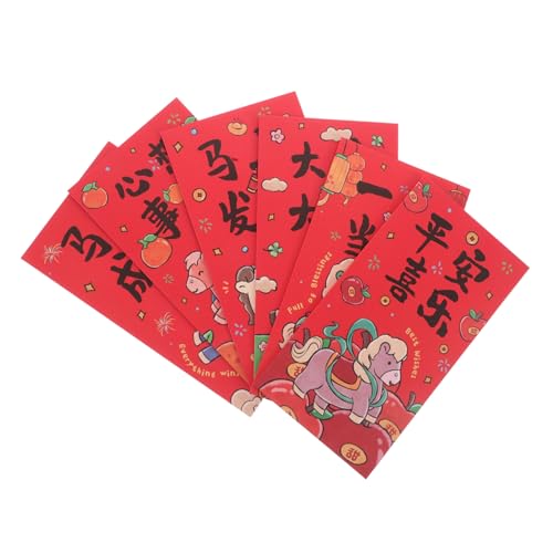 Gogogmee 36 Stück Jahr des Pferdroten Chinesisches Hongbao Papiertüten für Jahr Frühling Festival Red Envelope Neujahrstasche rote Geldumschläge Pferdesjahr Rote Umschlag Gogogmee 36 Stück Jahr des Pferdroten Chinesisches Hongbao Papiertüten für Jahr Frühling Festival Red Envelope Neujahrstasche rote Geldumschläge Pferdesjahr Rote Umschlag von Gogogmee