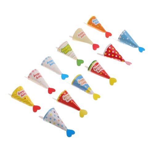 Gogogmee 36 Stück Teiliges Mini Papierkegel Hüte Kuchen Dekorationen Geburtstags Party Topper Cartoon Stil Süße Dessert Deko für Kindergeburtstag Gogogmee 36 Stück Teiliges Mini Papierkegel Hüte Kuchen Dekorationen Geburtstags Party Topper Cartoon Stil Süße Dessert Deko für Kindergeburtstag von Gogogmee