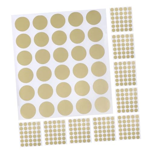 Gogogmee 360 Stück Goldene Rubbellose Runde Scratch Off Sticker Selbstklebend für DIY Gewinnspiele Hochzeit Preisvergabe Etiketten Aufkleber Gogogmee 360 Stück Goldene Rubbellose Runde Scratch Off Sticker Selbstklebend für DIY Gewinnspiele Hochzeit Preisvergabe Etiketten Aufkleber von Gogogmee