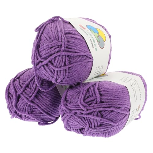 Gogogmee 3Rollen Baumwollgarn pro Multifunktionales Häkeln und Stricken Hautfreundliches Material für DIY Projekte und Dekoration Verschiedenen Farben Gogogmee 3Rollen Baumwollgarn pro Multifunktionales Häkeln und Stricken Hautfreundliches Material für DIY Projekte und Dekoration Verschiedenen Farben von Gogogmee