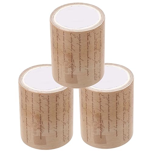 Gogogmee 3Rollen Vintage Washi Tape Dekoratives Scrapbook Tape mit Vintage Wörtern für DIY Handwerk Planer und Scrapbooking für Kreative Projekte und Persönliche Gestaltung Gogogmee 3Rollen Vintage Washi Tape Dekoratives Scrapbook Tape mit Vintage Wörtern für DIY Handwerk Planer und Scrapbooking für Kreative Projekte und Persönliche Gestaltung von Gogogmee