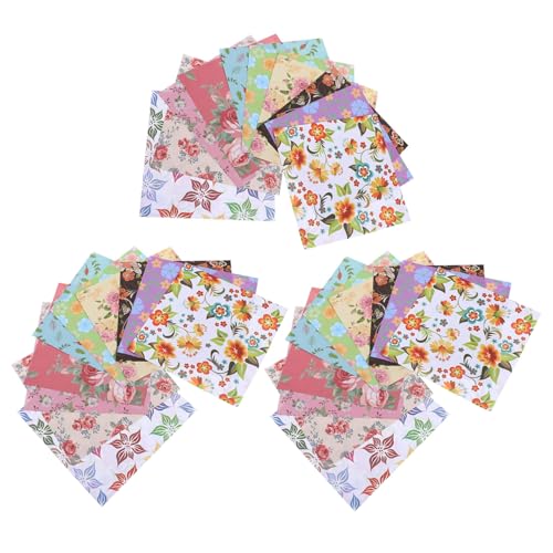 Gogogmee 3Sätze Doppelseitiges Origami Papier für Buntes DIY Faltpapier für Kreative Handwerksprojekte für Messfreies Basteln und von Gogogmee