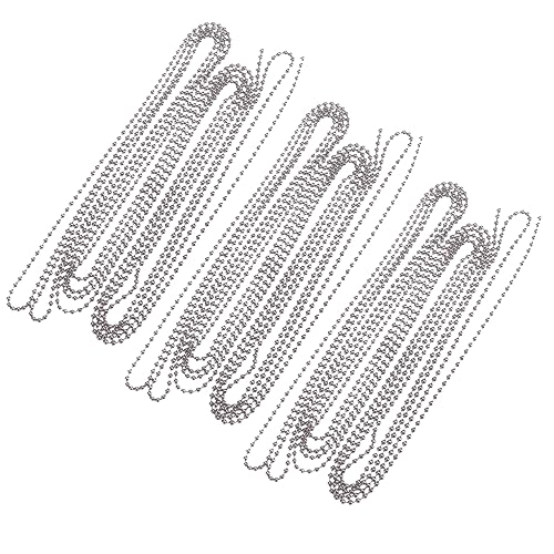 Gogogmee 3Satz Kugelkette Durchmesser mit Verbindern für DIY Schlüsselanhänger Flaschenanhänger und Erkennungsmarken Einfach Anpassbar Gogogmee 3Satz Kugelkette Durchmesser mit Verbindern für DIY Schlüsselanhänger Flaschenanhänger und Erkennungsmarken Einfach Anpassbar von Gogogmee