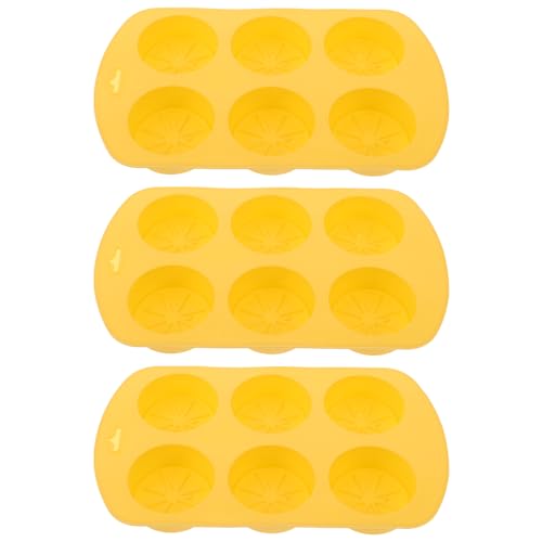 Gogogmee 3Stücke Silikonform für Zitronenscheiben DIY Kerzenherstellung Vielseitige Gießform für Seifen und Handwerk Leicht zu Entformen Wiederverwendbar für Kreative Projekte von Gogogmee