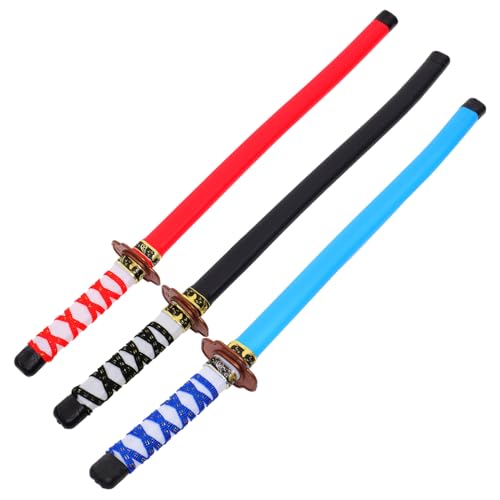 Gogogmee 3Stücke Teiliges Cosplay Schwerter für Japanische Requisiten für Geburtstagsfeiern Rollenspiele und Halloween Gogogmee 3Stücke Teiliges Cosplay Schwerter für Japanische Requisiten für Geburtstagsfeiern Rollenspiele und Halloween von Gogogmee