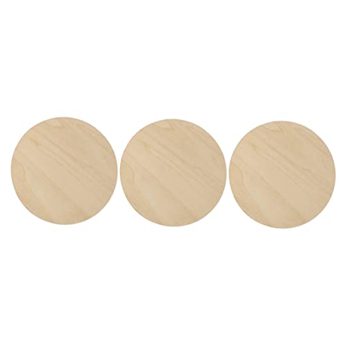 Gogogmee 3Stücke Unvollendete Holzscheiben für DIY und Basteln Runde Holzplatten mit Glatter Oberfläche für Kunsthandwerke von Gogogmee