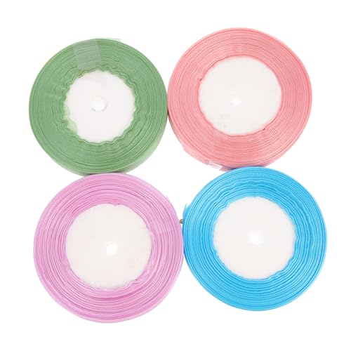 Gogogmee 4 Rollen Geschenkband Organza Schleifenband Breit Lang Farbige Geschenkverpackung Schleifen DIY Bastelband für Geschenkverpackung Valentinstag Dekoration Gogogmee 4 Rollen Geschenkband Organza Schleifenband Breit Lang Farbige Geschenkverpackung Schleifen DIY Bastelband für Geschenkverpackung Valentinstag Dekoration von Gogogmee
