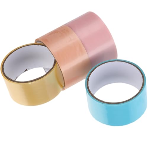 Gogogmee 4 Rollen Kreative Klebebänder Bunte Dekorative Klebebänder für Breit für DIY Projekte Leicht und Einfach zu Handhaben für Endlosen von Gogogmee