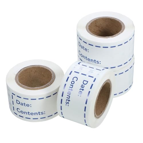 Gogogmee 4 Rollen Lebensmitteldatum Aufkleber Selbstklebende Gefrieretiketten für Vorratsdosen und Einmachgläser Blau Praktisch und Einfach zu Beschriften für Küche und Haushalt Gogogmee 4 Rollen Lebensmitteldatum Aufkleber Selbstklebende Gefrieretiketten für Vorratsdosen und Einmachgläser Blau Praktisch und Einfach zu Beschriften für Küche und Haushalt von Gogogmee
