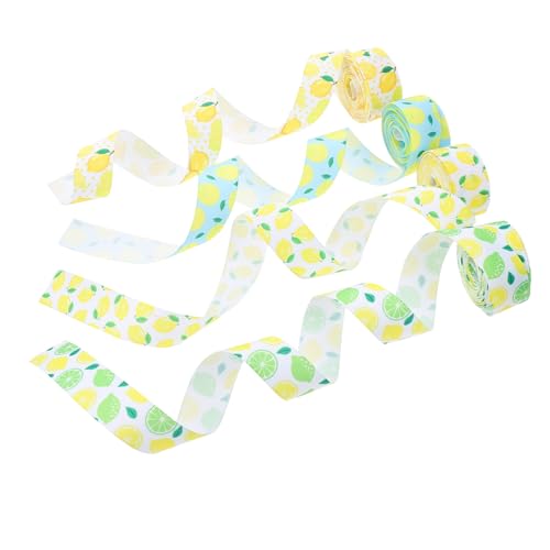 Gogogmee 4 Rollen Pack Zitronen dekobänder mit Muster Langlebiges Geschenkband für DIY Basteln Geschenkverpackungen Partydeko und Kreative Handarbeiten pro Vielseitiges Bastelzubehör Gogogmee 4 Rollen Pack Zitronen dekobänder mit Muster Langlebiges Geschenkband für DIY Basteln Geschenkverpackungen Partydeko und Kreative Handarbeiten pro Vielseitiges Bastelzubehör von Gogogmee