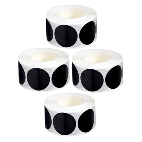 Gogogmee 4 Rollen Schwarze Runde Aufkleber Wasserfest Selbstklebend Permanente Etiketten Vielseitig für Büro Klassenzimmer Küche und Beschreibbare Punkte für Organisation Gogogmee 4 Rollen Schwarze Runde Aufkleber Wasserfest Selbstklebend Permanente Etiketten Vielseitig für Büro Klassenzimmer Küche und Beschreibbare Punkte für Organisation von Gogogmee