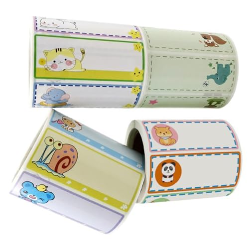 Gogogmee 4 Rollen Selbstklebende Namensetiketten Wasserfeste Kindergarten Aufkleber für Brotdosen Trinkflaschen und Aufbewahrung Beschreibbare Label Sticker für Schule und Haushalt Gogogmee 4 Rollen Selbstklebende Namensetiketten Wasserfeste Kindergarten Aufkleber für Brotdosen Trinkflaschen und Aufbewahrung Beschreibbare Label Sticker für Schule und Haushalt von Gogogmee