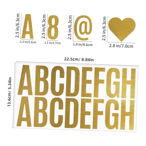 Gogogmee 4 Sätze Goldfolie Buchstaben Zahlen Aufkleber Selbstklebend Vinyl Scrapbook Sticker für DIY Bastelprojekte Langlebig Leicht Anzubringen und Rückstandsfrei Entfernbar Gogogmee 4 Sätze Goldfolie Buchstaben Zahlen Aufkleber Selbstklebend Vinyl Scrapbook Sticker für DIY Bastelprojekte Langlebig Leicht Anzubringen und Rückstandsfrei Entfernbar von Gogogmee