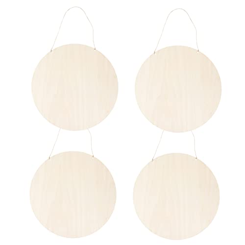 Gogogmee 4 Satz DIY Unlackierte Holzscheiben Rund Holzplatten zum Bemalen Basteln und Dekorieren für Kreative Projekte für Familie Gogogmee 4 Satz DIY Unlackierte Holzscheiben Rund Holzplatten zum Bemalen Basteln und Dekorieren für Kreative Projekte für Familie von Gogogmee