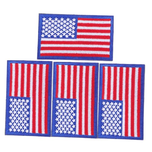 Gogogmee 4 Stück Amerikanische Flagge Bügelbild Patch mit Befestigung Bestickte Flaggen Aufnäher Abnehmbar und Waschbar für Kleidung Rucksäcke Jacken und Hüte Gogogmee 4 Stück Amerikanische Flagge Bügelbild Patch mit Befestigung Bestickte Flaggen Aufnäher Abnehmbar und Waschbar für Kleidung Rucksäcke Jacken und Hüte von Gogogmee