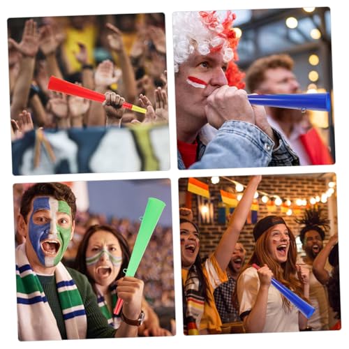 Gogogmee 4 Stück Bunte Kunststoff Trompeten Tröten Jubelhörner für Sportveranstaltungen Fußballspiele Party Zubehör ohne Batterien Einfache Handhabung Gogogmee 4 Stück Bunte Kunststoff Trompeten Tröten Jubelhörner für Sportveranstaltungen Fußballspiele Party Zubehör ohne Batterien Einfache Handhabung von Gogogmee