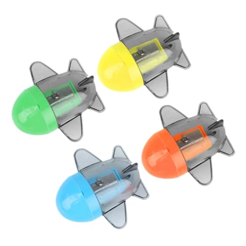 Gogogmee 4 Stück Cartoon Bleistiftspitzer Handbetriebene Mini im Flugzeugdesign für Erwachsene Praktisch für Schule und Büro Zufällige Farbe Gogogmee 4 Stück Cartoon Bleistiftspitzer Handbetriebene Mini im Flugzeugdesign für Erwachsene Praktisch für Schule und Büro Zufällige Farbe von Gogogmee