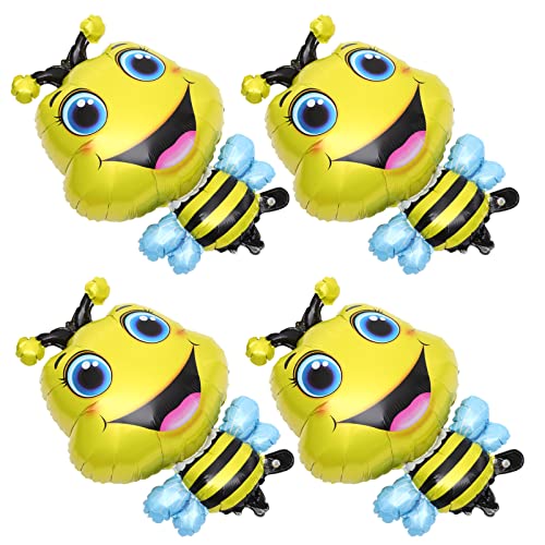 Gogogmee 4 Stück Folienballons Bienen Design Kreative Tierballons für Kindergeburtstage Luftdicht und Reißfest für Partys und Dekorationen von Gogogmee