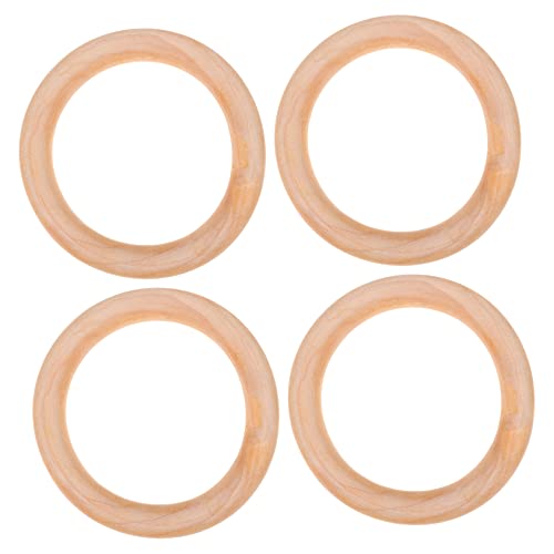 Gogogmee 4 Stück Holzringe Dekorative Kreise für Handtaschen Diy Projekte und Heimdekoration Natürlichem Holz Robust und Langlebig Gogogmee 4 Stück Holzringe Dekorative Kreise für Handtaschen Diy Projekte und Heimdekoration Natürlichem Holz Robust und Langlebig von Gogogmee