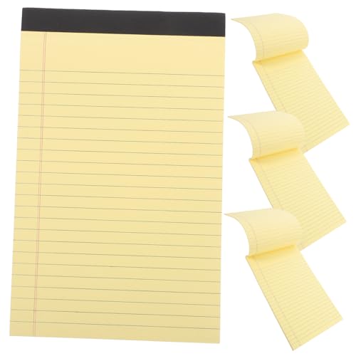 Gogogmee 4 Stück Kompakter Kleiner Schreibblock mit Horizontaler Linienführung Abreißbarem Papier Tintenfest für Schule und Büro Praktische Notizblöcke für Geordnete Notizen von Gogogmee