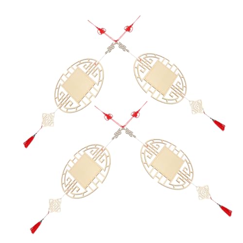 Gogogmee 4 Stück Teiliges Diy Holzornament Kinderhandwerk Chinesischer Stil Anhänger mit Traditionellem Design Unfertige Holzplatten für Malerei Klassenzimmer und Flurdekoration Langlebig Gogogmee 4 Stück Teiliges Diy Holzornament Kinderhandwerk Chinesischer Stil Anhänger mit Traditionellem Design Unfertige Holzplatten für Malerei Klassenzimmer und Flurdekoration Langlebig von Gogogmee