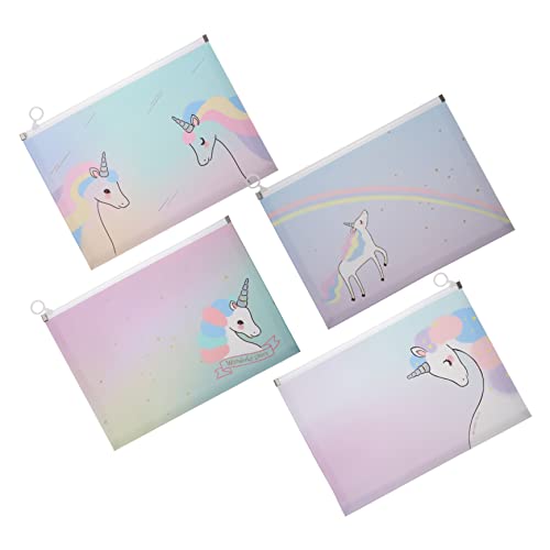 Gogogmee 4 Stück Teiliges Dokumententaschen aus Wasserdichtem PP Kunststoff mit Reißverschluss Multifunktionale Einhorn Datei Organizer für Büro Schule Reise Praktische Gogogmee 4 Stück Teiliges Dokumententaschen aus Wasserdichtem PP Kunststoff mit Reißverschluss Multifunktionale Einhorn Datei Organizer für Büro Schule Reise Praktische von Gogogmee
