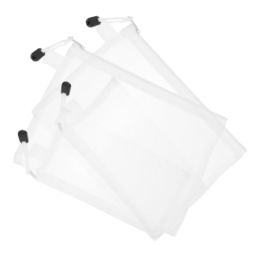Gogogmee 4 Stück Teiliges Mesh Zipper Dokumententaschen Wasserdichte Netzstoff Beutel Vielseitige Aufbewahrung für Büro Schule und Kosmetik Reißfest Praktische Organizer Taschen Gogogmee 4 Stück Teiliges Mesh Zipper Dokumententaschen Wasserdichte Netzstoff Beutel Vielseitige Aufbewahrung für Büro Schule und Kosmetik Reißfest Praktische Organizer Taschen von Gogogmee