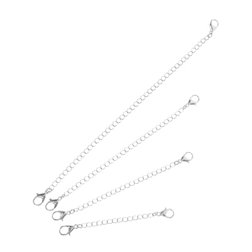 Gogogmee 4 Stücke Verlängerungskette Teilig mit Karabinerverschluss für DIY Schmuck Halsketten Verlängerung Damen Zubehör Gogogmee 4 Stücke Verlängerungskette Teilig mit Karabinerverschluss für DIY Schmuck Halsketten Verlängerung Damen Zubehör von Gogogmee