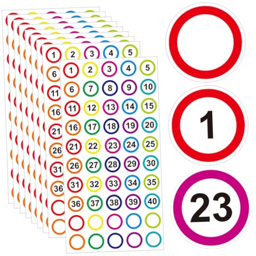 Gogogmee 40 Blatt Selbstklebende Nummernaufkleber Bunte Markierungssticker Klassifikation Etiketten für Büro Schule und Lagerorganisation Einfache Anwendung zur Schnellen Beschriftung Gogogmee 40 Blatt Selbstklebende Nummernaufkleber Bunte Markierungssticker Klassifikation Etiketten für Büro Schule und Lagerorganisation Einfache Anwendung zur Schnellen Beschriftung von Gogogmee