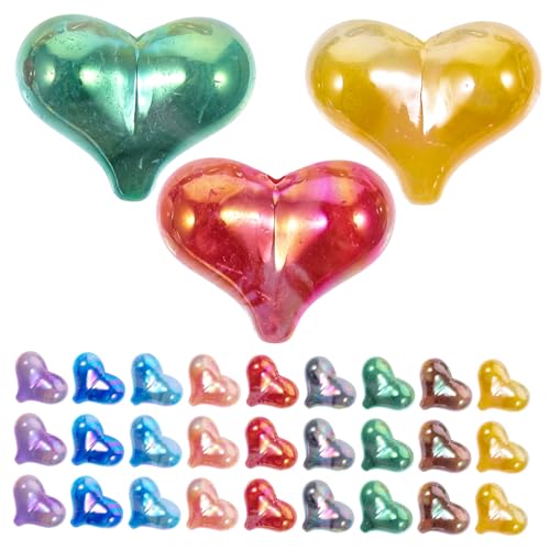 Gogogmee 40 Stück Bunte Herzförmige Acrylperlen für DIY Schmuckherstellung Handliche Perlen zum Auffädeln für Armbänder Halsketten Schlüsselanhänger Sicher und Langlebig Vielseitig Gogogmee 40 Stück Bunte Herzförmige Acrylperlen für DIY Schmuckherstellung Handliche Perlen zum Auffädeln für Armbänder Halsketten Schlüsselanhänger Sicher und Langlebig Vielseitig von Gogogmee