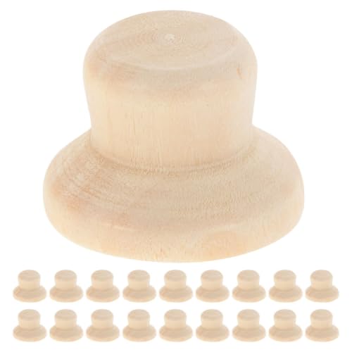 Gogogmee 40 Stück DIY Holzpuppen Hüte Unbemalte Kreative Mützen für Malen und Gestalten für Bastelprojekte und Spielzimmerdekoration Gogogmee 40 Stück DIY Holzpuppen Hüte Unbemalte Kreative Mützen für Malen und Gestalten für Bastelprojekte und Spielzimmerdekoration von Gogogmee
