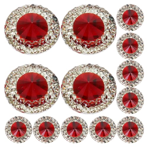 Gogogmee 40 Stück Funkelnde Rote Schmucksteine für Diy Projekte zum Verzieren von Kleidung Schmuck Haarnadeln und Nail Art von Gogogmee