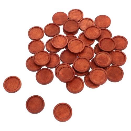 Gogogmee 40 Stück Holzrundtabletts Kaffeebraun Rundes Schmuckbastelset Basis Anhängerplatten DIY Handwerkszubehör für Broschen und Anhänger Gogogmee 40 Stück Holzrundtabletts Kaffeebraun Rundes Schmuckbastelset Basis Anhängerplatten DIY Handwerkszubehör für Broschen und Anhänger von Gogogmee