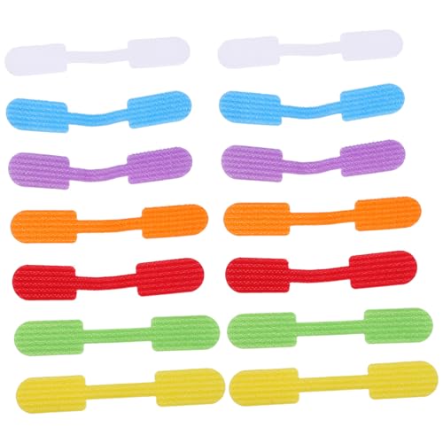 Gogogmee 40stücke Mehrfarbige Kabeletiketten Aus Nylon Beschreibbar Und Selbstklebend Für Elektronik Home Office Und Kabelmanagement Schnelle Klettverschlussmontage von Gogogmee
