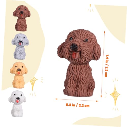 Gogogmee 40 Stück Teiliges Niedliche Tier Radiergummis für Tpr Material Mini Hund Form in Farben Kleine Radiergummi Kappen für Schule Büro und Basteln Praktische und Dekorative von Gogogmee