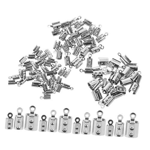 Gogogmee 400 Stück Teiliges Edelstahl Schmuckverbinder für Lederbänder Einfache DIY Armband Halsketten Verschlüsse Robuste Endkappen für Perlen und Schnurprojekte Gogogmee 400 Stück Teiliges Edelstahl Schmuckverbinder für Lederbänder Einfache DIY Armband Halsketten Verschlüsse Robuste Endkappen für Perlen und Schnurprojekte von Gogogmee