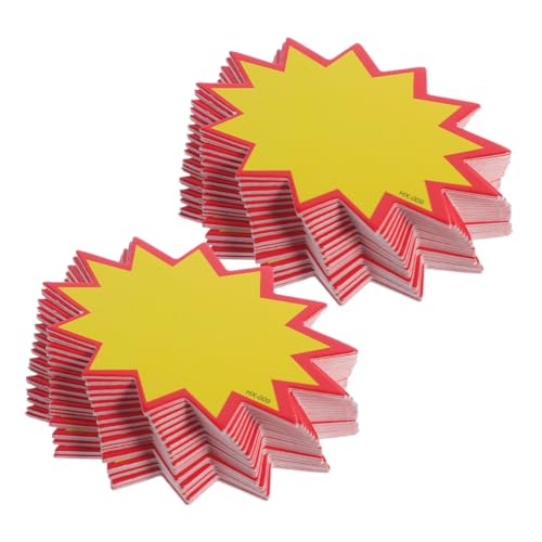 Gogogmee 400 Stück Wiederbeschreibbare Preisschilder Stern design Verkaufsschilder für Einzelhandel Supermarkt Preisetiketten Auffällige Werbemarken Langlebige Sichtbare Papierlabels Gogogmee 400 Stück Wiederbeschreibbare Preisschilder Stern design Verkaufsschilder für Einzelhandel Supermarkt Preisetiketten Auffällige Werbemarken Langlebige Sichtbare Papierlabels von Gogogmee