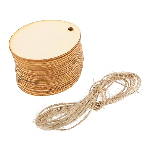 Gogogmee 40Stücke DIY Holzanhänger Unfertige Hölzerne Verzierungen für Kreative Ostern Dekoration und Bastelprojekte Vielseitig und von Gogogmee