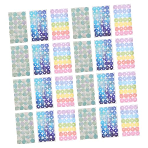 Gogogmee 48 Blatt Lochverstärkungsaufkleber Selbstklebend Schutzringe für Ringbücher und Lose Papier Reißfestes Binder Hole Reinforcement für Schule Büro Innendurchmesser von Gogogmee