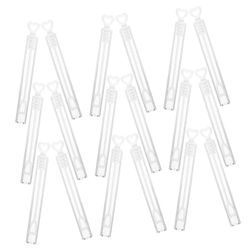 Gogogmee 48 Stück Seifenblasenstäbe Herz für Hochzeiten Party Favors Tischdekoration Ergonomisches Design Leicht und Tragbar für Erwachsene ohne Seifenblasenflüssigkeit von Gogogmee