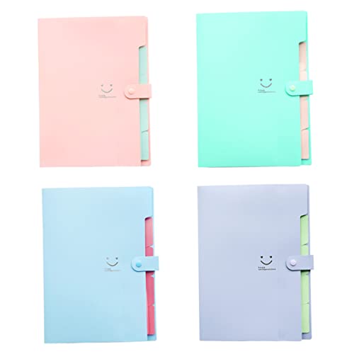 Gogogmee 4Stücke Erweiterter Kunststoff Dateiordner Set mit Blau und Akkordeon Dokumentenorganizer mit Sicherem Druckknopfverschluss für Schule Büro Gogogmee 4Stücke Erweiterter Kunststoff Dateiordner Set mit Blau und Akkordeon Dokumentenorganizer mit Sicherem Druckknopfverschluss für Schule Büro von Gogogmee